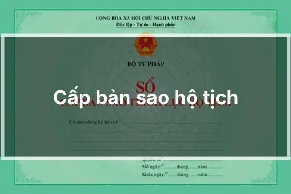 Cấp bản sao hộ tịch
